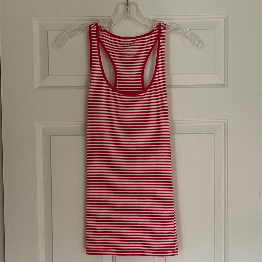 Never Worn Old Navy Pink and White Striped Tank Top